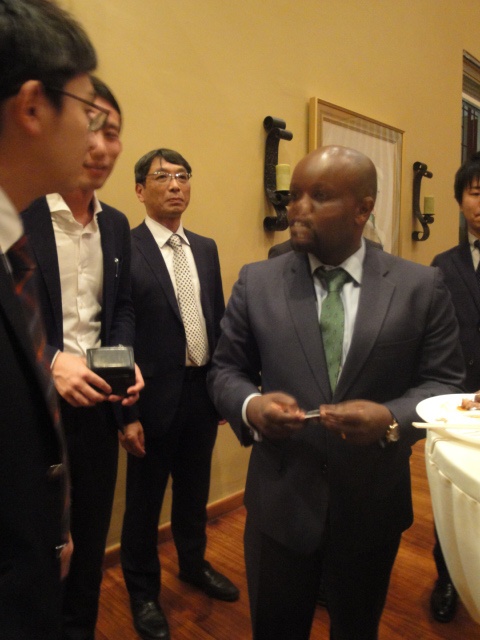 Interaction between Japanese delegation and Hon. Minister Nsengimana