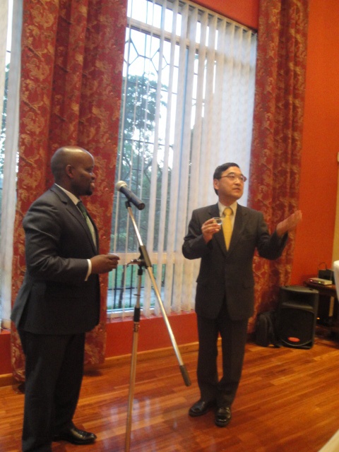 Toast by H.E. Mr. Miyashita and Hon. Nsengimana