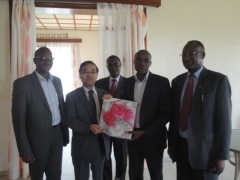 Ambassador with key persons of Gicumbi District