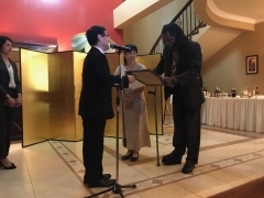 Mr. and Mrs. Rdashingwa with Ambassador MIyashita at the ceremony