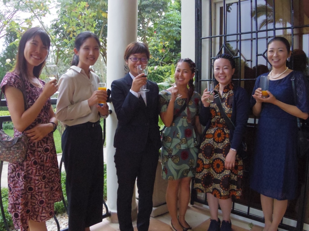 Participants enjoying the reception