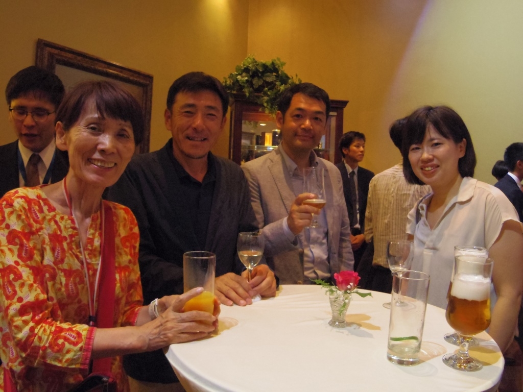 Participants enjoying the reception