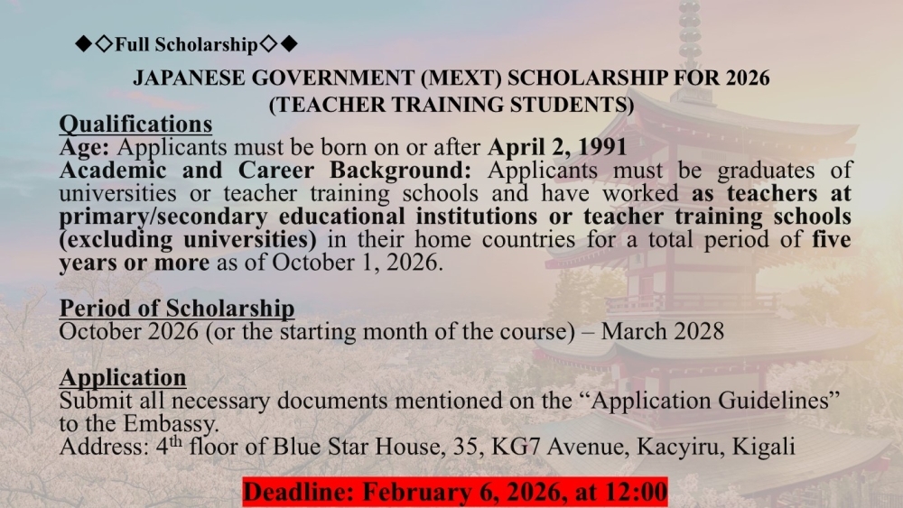 MEXT Teacher Training Program