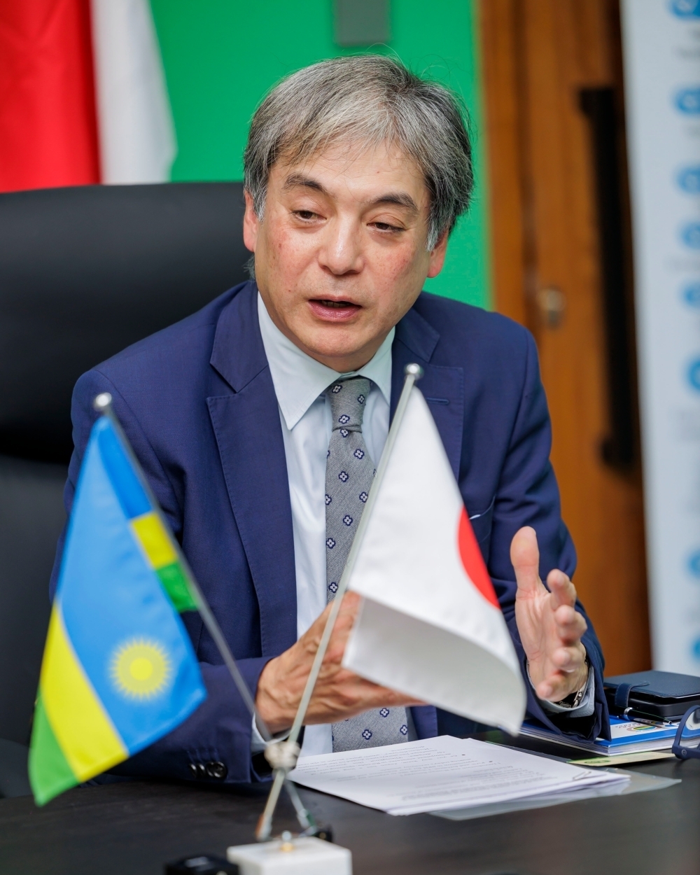AMB. giving speech