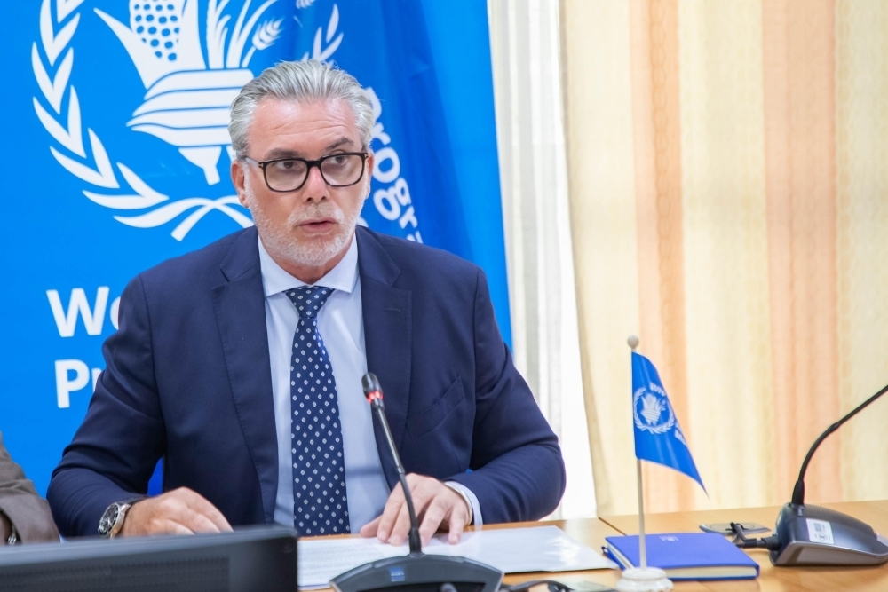 WFP Director giving speech